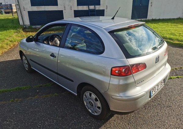 Seat Ibiza cena 4000 przebieg: 141605, rok produkcji 2004 z Poznań małe 92